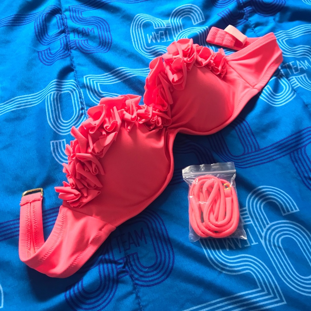 Victorias Secret coral pink bikini top